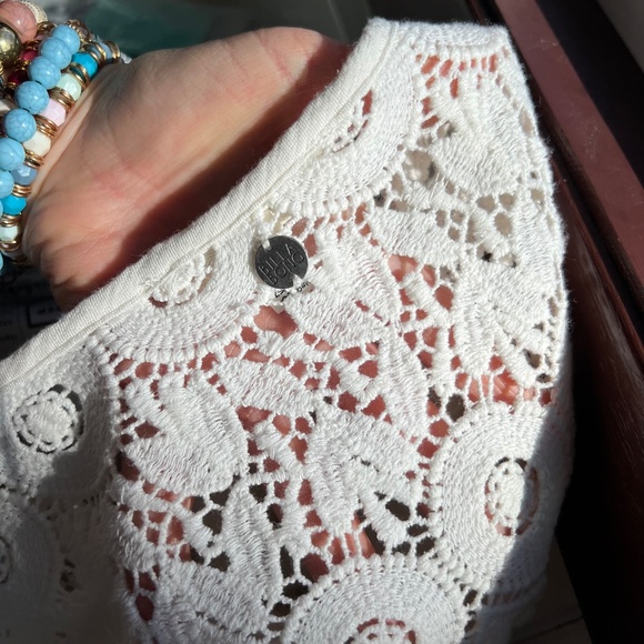 🔥2/$10 |•BILLABONG•| Crochet Trim Peasant Style Top Drawstring Bottom Size Med - Picture 8 of 11